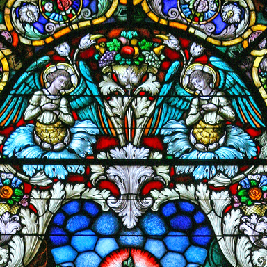 Stained Glass Restoration by Beyer Studio St. Bede, Holland, PA