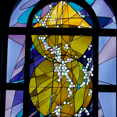 Stained Glass by Beyer Studio for St. Cyril Church of the Seven days of Creation